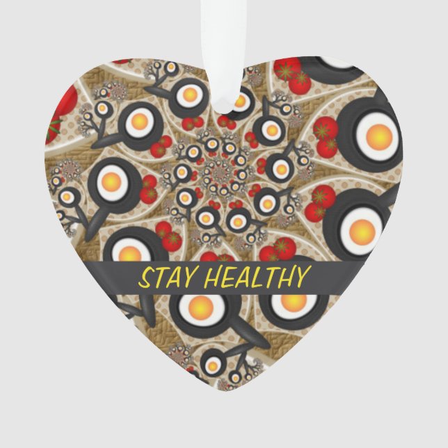 Adorno Brunch Arte Fractal Comida divertida, Tomates, Hue (Anverso)