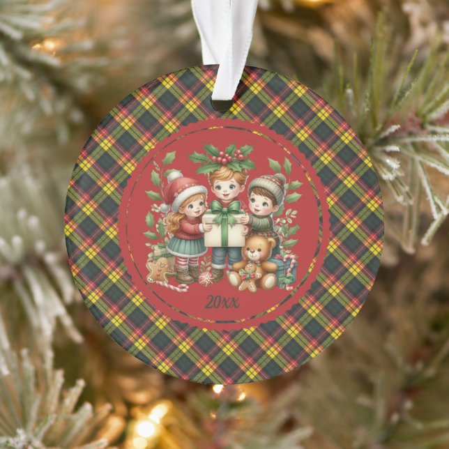 Adorno Buchanan Modern  Scottish Tartan Christmas (Árbol)