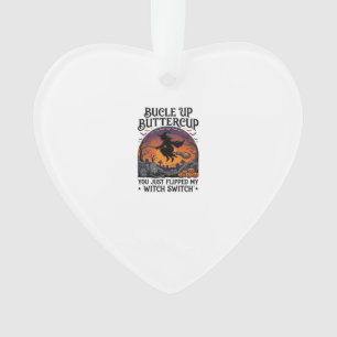 Adorno Bucle Up Buttercup Bruja Interruptor Halloween Esc