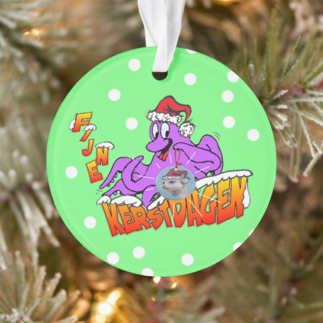 Adorno Buenos días Navidades Octopus Personalizado Orname (Árbol)