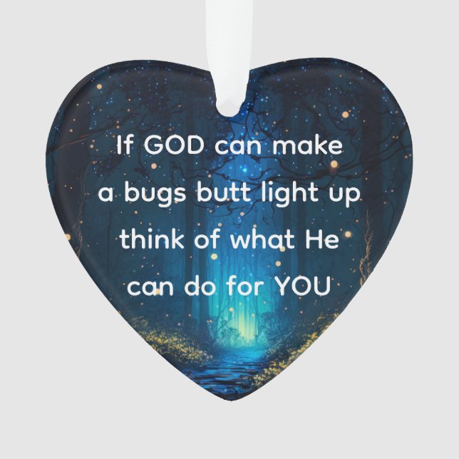 Adorno Bugs Butt Light Up Firefly Lightning bug Funny (Anverso)