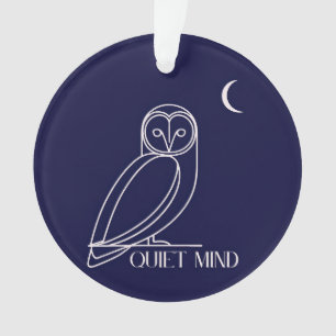 Adorno Búho de Mente Tranquila – Diseño Minimalista de Sa