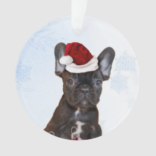 Adorno Bulldog francés del navidad