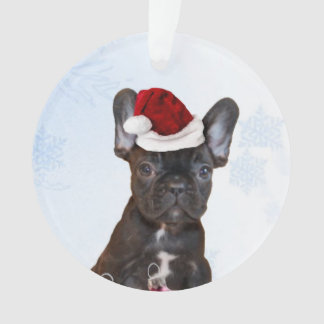 Adorno Bulldog francés del navidad