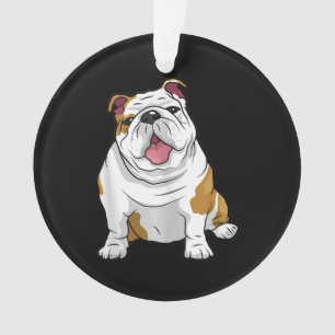 Adorno Bulldoges ingleses sorprendentes perros de Bulldog