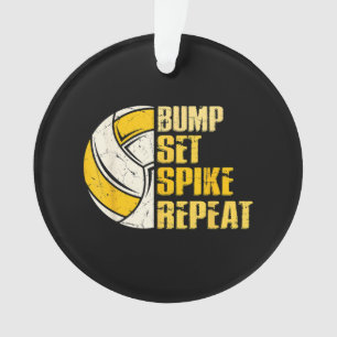 Adorno Bump Set Spike Repetir Voleibol Divertido