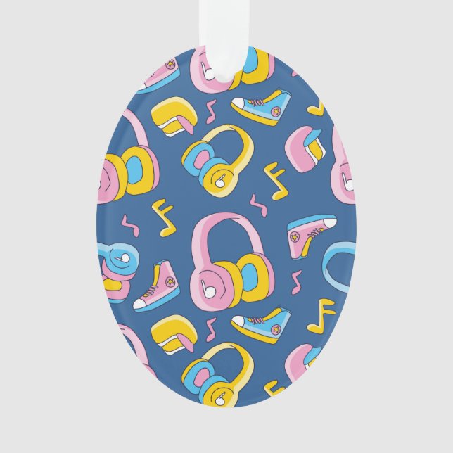 Adorno Bunter Musikmix en rosa, blau, gelb (Anverso)