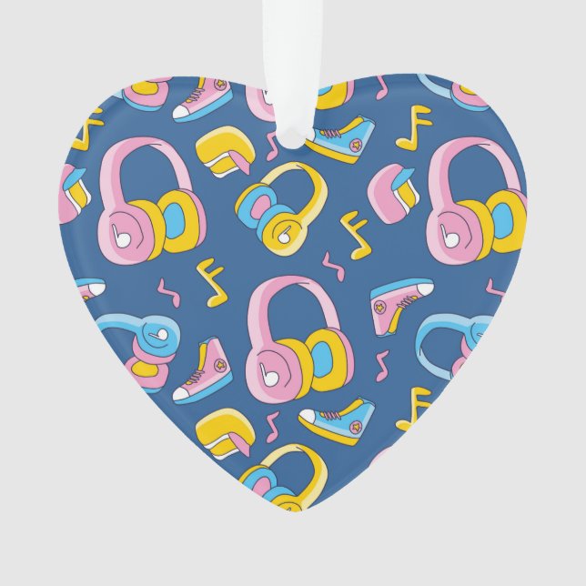 Adorno Bunter Musikmix en rosa, blau, gelb (Anverso)