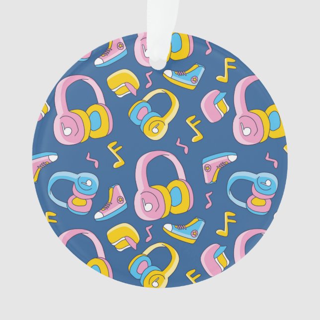 Adorno Bunter Musikmix en rosa, blau, gelb (Anverso)