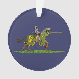 Adorno Caballero medieval cargando