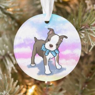 Adorno Cachorro de Boston Terrier