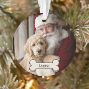 Adorno Cachorro Goldendoodle Adorable Navidad 2-Fotos