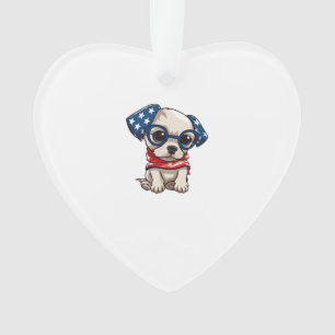 Adorno Cachorro Patriota - Estilo 13