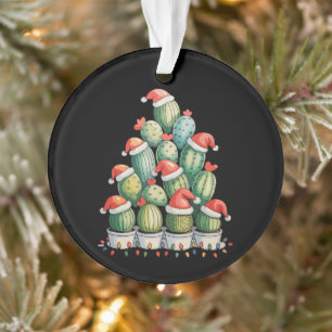 Adorno Cactus Árbol de Navidad Luces de Navidad Santa Suc