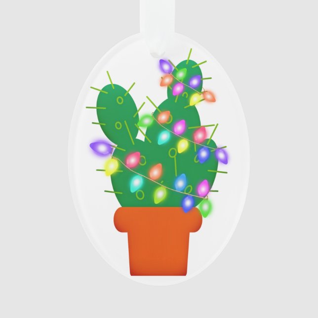 Adorno cactus christmas (Anverso)