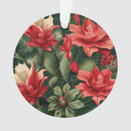 Adorno Cactus Kisses & Christmas Wishes – A Double-Sided