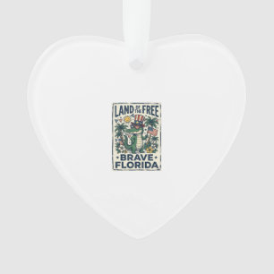 Adorno Caimán de Florida Patriótico 4 de Julio