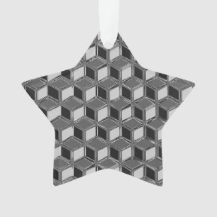 Adorno Cajas cromadas 3-d - gris hematita