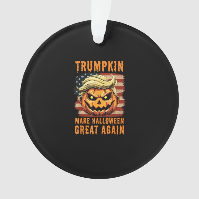 Adorno Calabaza de Trumpkin Halloween hace que Halloween  (Anverso)