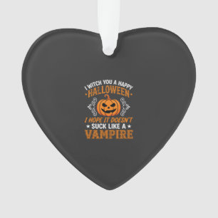 Adorno Calabaza de vampiro divertida de Halloween