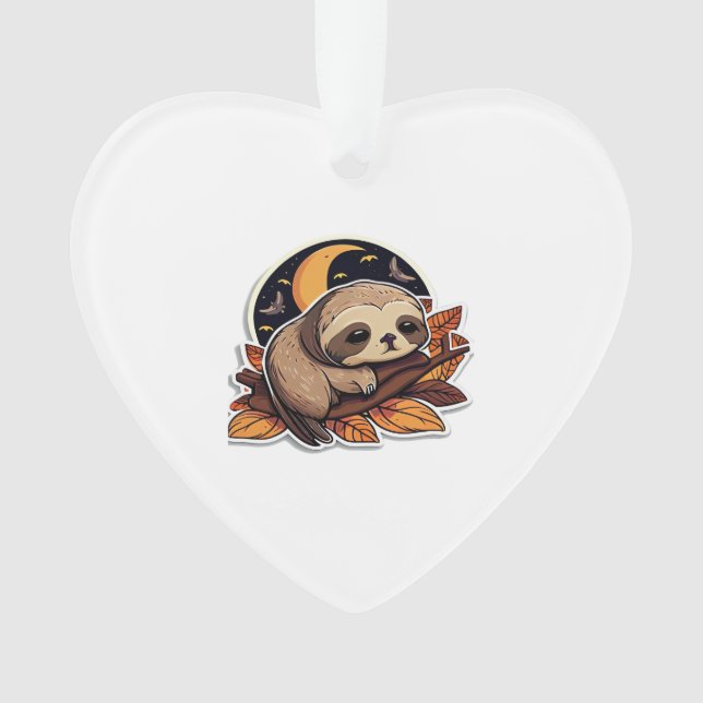 Adorno calabaza lenta Halloween estilo pegatina 2 Classic (Anverso)