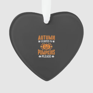 Adorno Calabazas de Hojas de Otoño Por Favor Calabaza de