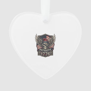Adorno Calavera de la libertad cibernética patriótica Fut