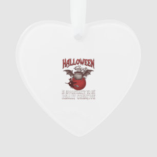 Adorno Caldero Alado de Murciélago de Halloween Bruja Vol