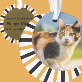 Adorno Calico Cat First Christmas