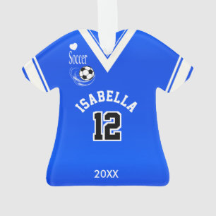 Adorno Camisa de fútbol azul real