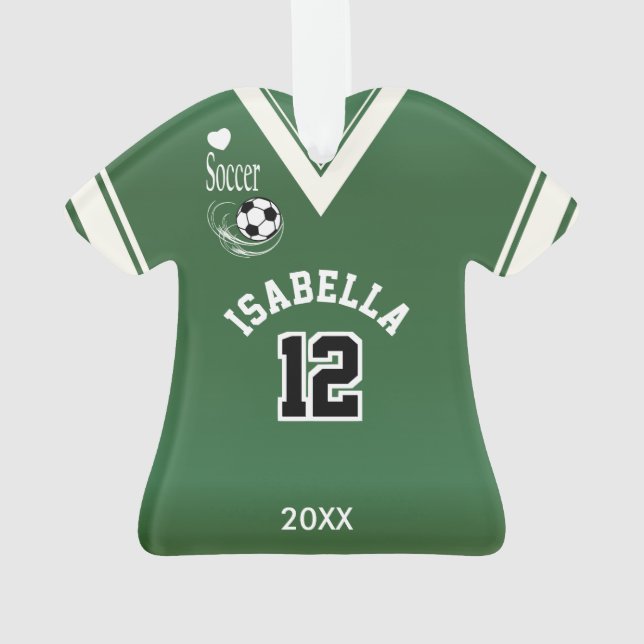 Adorno Camisa de fútbol verde oscuro (Reverso)