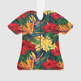 Adorno Camisa de hawaiana floral hawaiana del paraíso