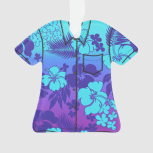 Adorno Camisa de hawaiana hawaiana de la flora del