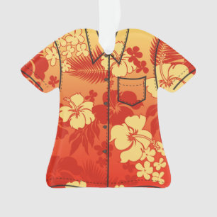 Adorno Camisa de hawaiana hawaiana de la flora del