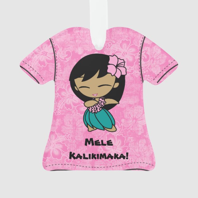 Adorno Camisa de hawaiana hawaiana de Mele Kalikimaka de (Reverso)