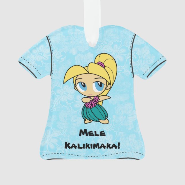 Adorno Camisa de hawaiana hawaiana de Mele Kalikimaka de (Reverso)