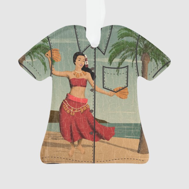 Adorno Camisa de hawaiana hawaiana de Mele Kalikimaka del (Anverso)