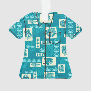 Adorno Camisa de hawaiana submarina hawaiana de las