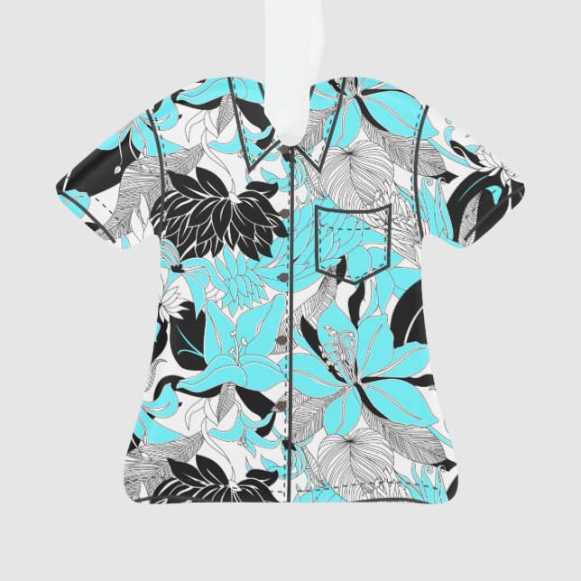 Adorno Camisa de hawaiana tropical del Protea del lirio (Anverso)