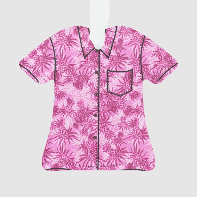 Adorno Camisa de hawaiana tropical hawaiana de Camo de la (Anverso)