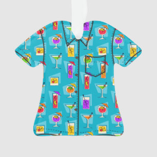 Adorno Camisa de hawaiana tropical hawaiana de la bebida