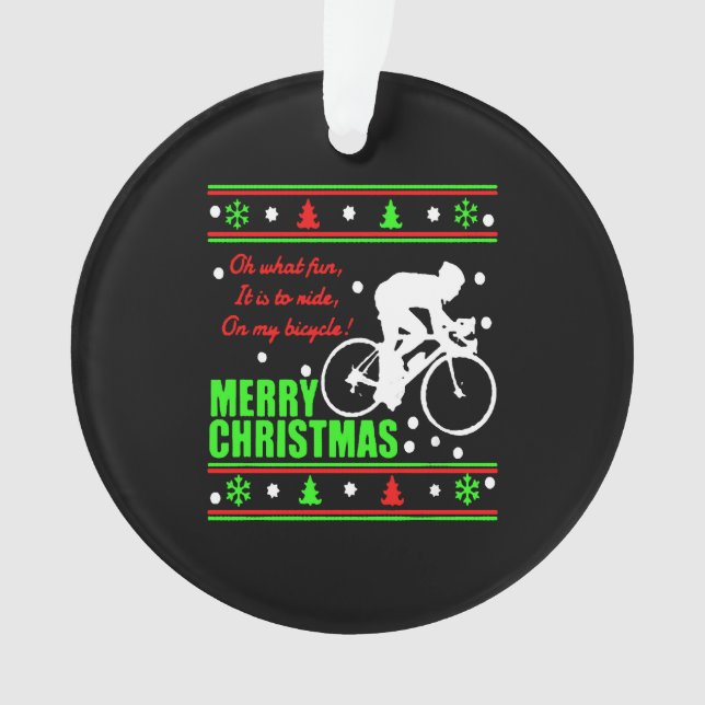 Adorno Camisa de Navidades de bicicleta (Anverso)