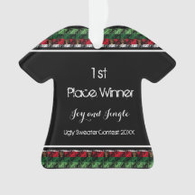 Camisa de suéter feo dorado 1er lugar