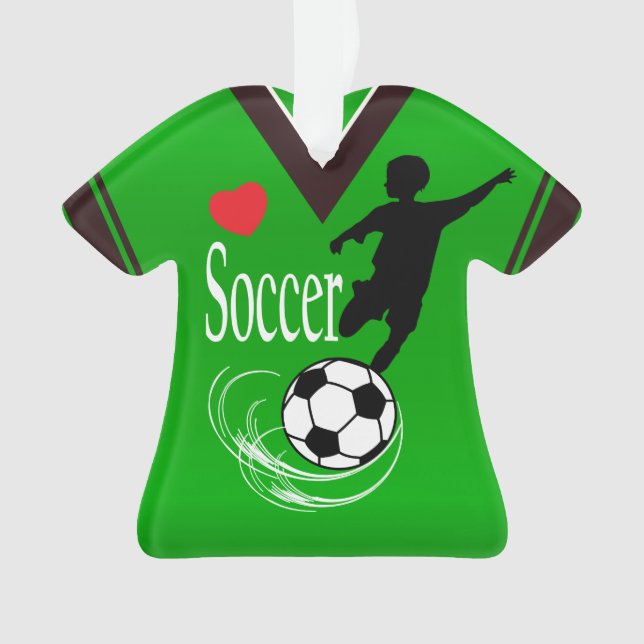 Adorno Camisa del balón de fútbol de la verde lima (Anverso)