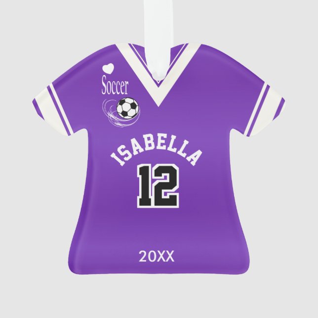 Adorno Camisa púrpura del fútbol (Reverso)