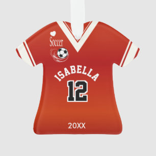 Adorno Camisa roja del fútbol
