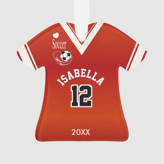 Adorno Camisa roja del fútbol (Reverso)