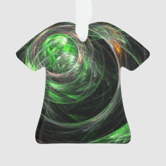Adorno Camisas acrílicas sobre el arte del abstracto verd
