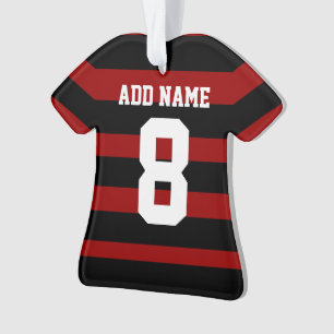 Adorno Camisas de fútbol personalizadas Rojo Negro