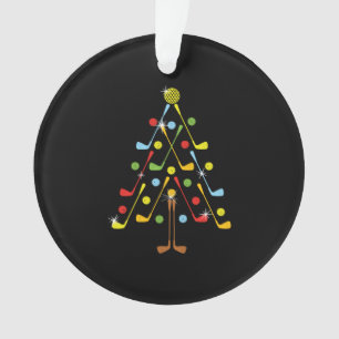 Adorno Camisas de la pelota de golf del árbol de navidad